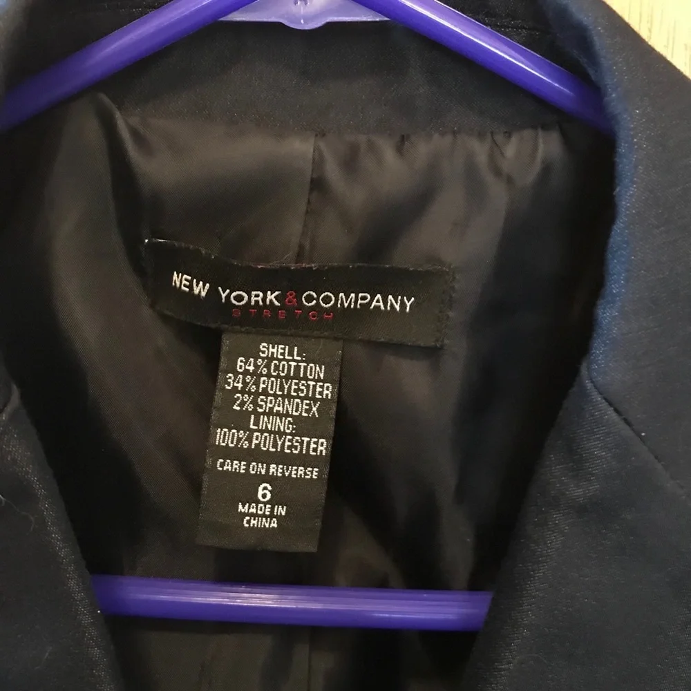 New York & Company Denim Colored Blazer - Picture 4 of 9